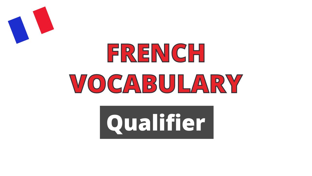 French vocabulary qualifier
