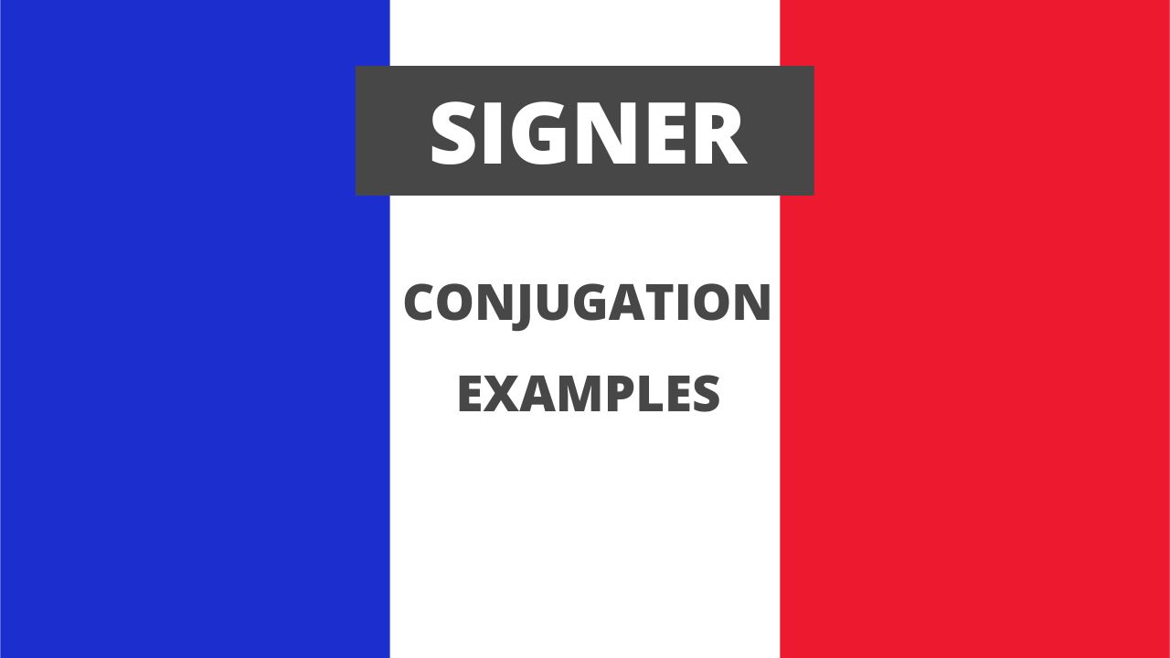 Conjugation of signer