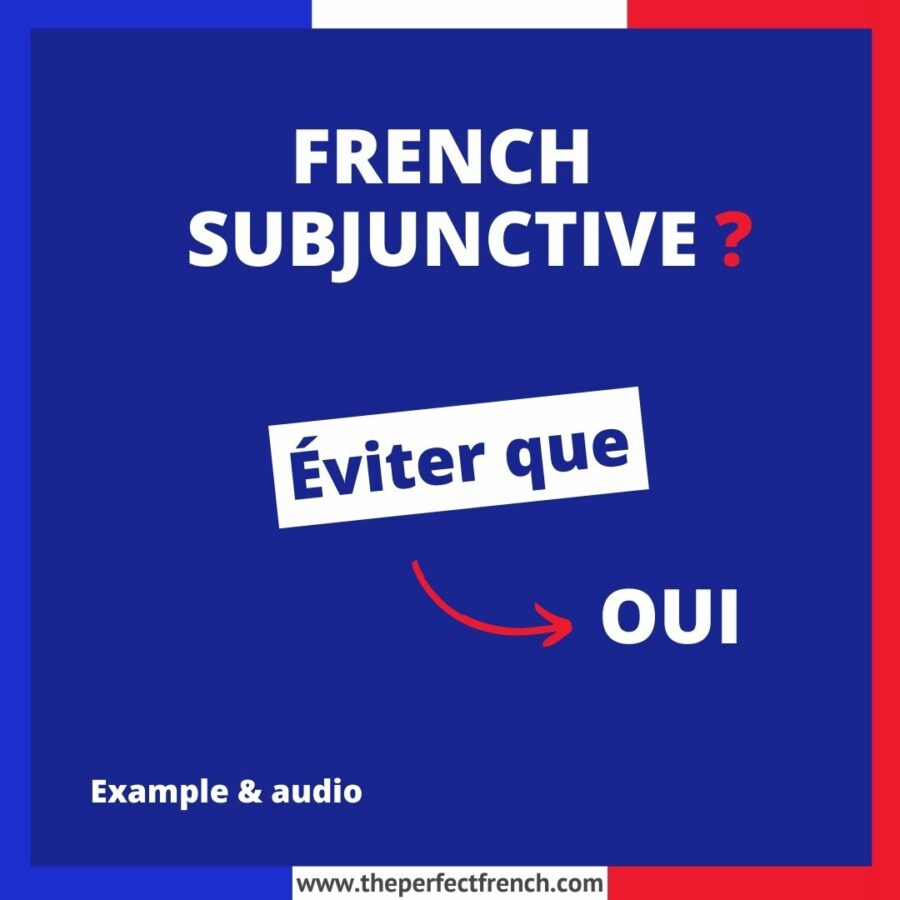 Éviter que French Subjunctive