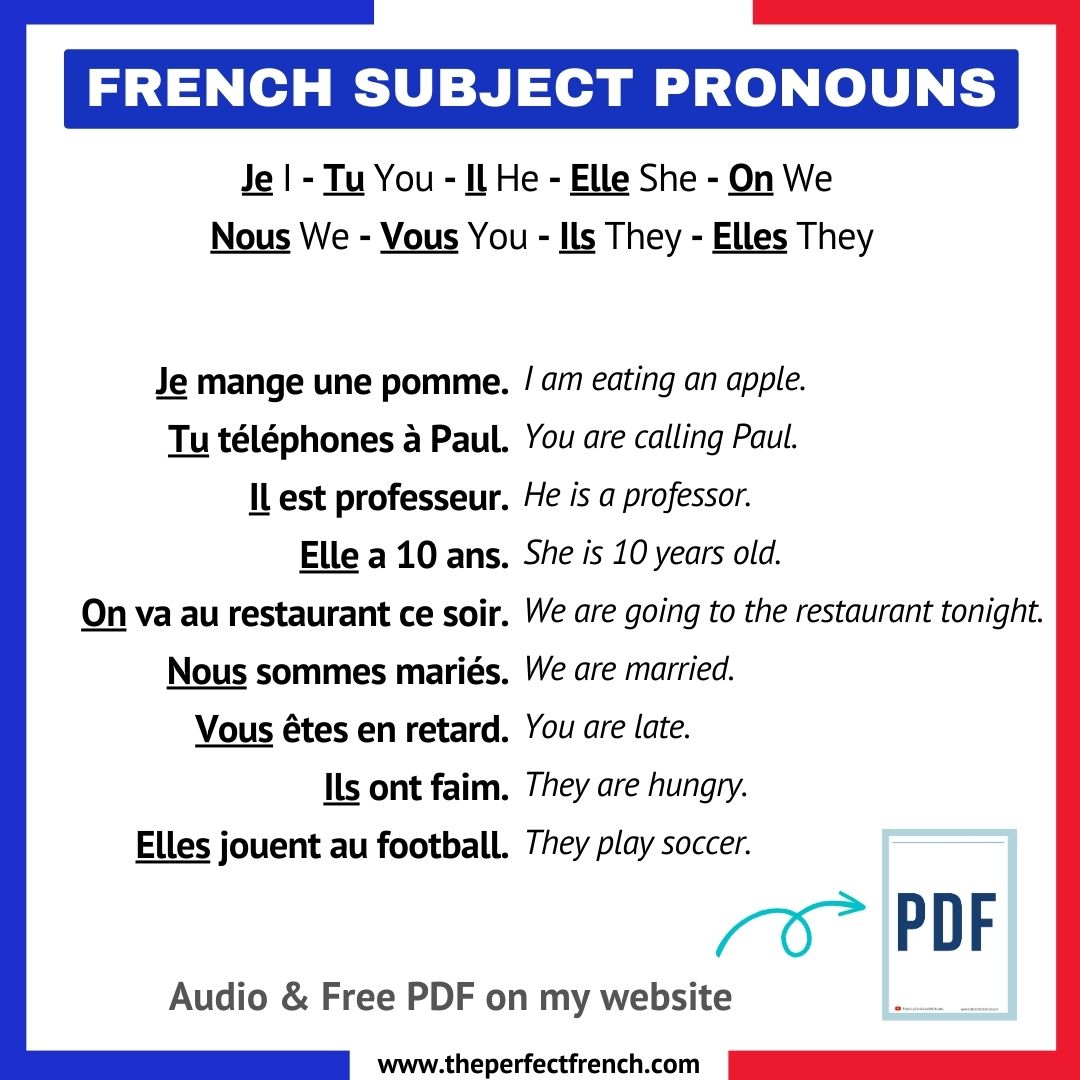 French-subject-pronouns