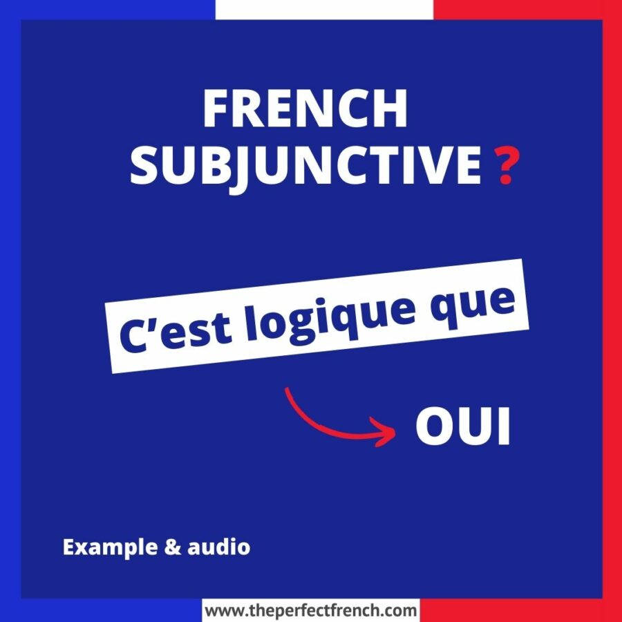 Il est logique que French Subjunctive