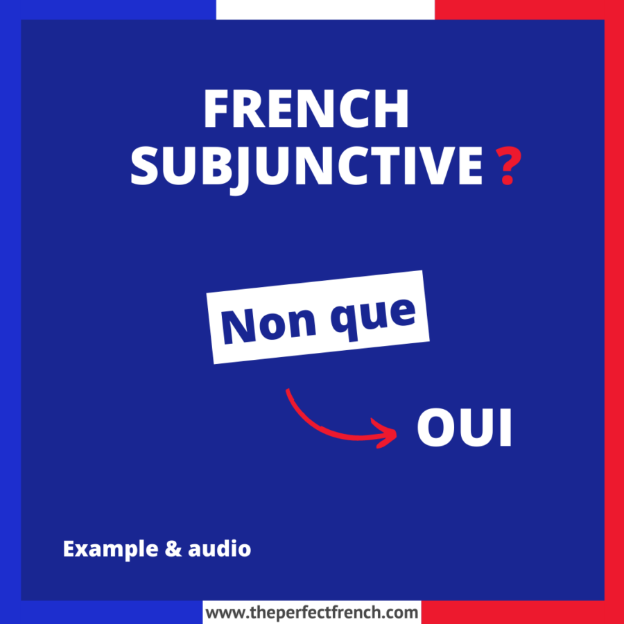 Non que French Subjunctive