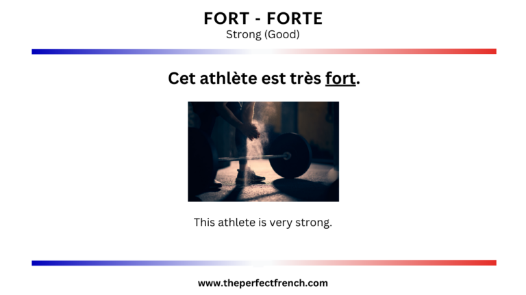 French Word of the Day - Fort - Forte (Strong/Good) - French Online ...