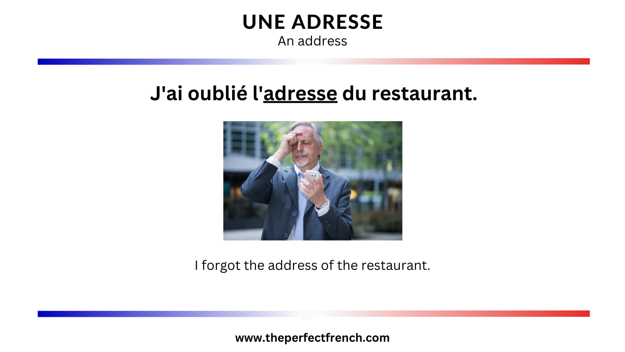French Word of the Day - Une adresse (An Address) - French Online ...