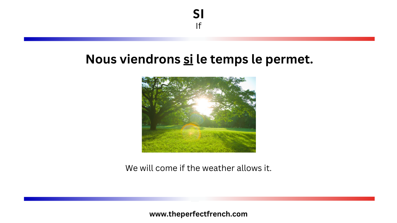 French Word of the Day - Si (If) - French Online Language Courses | The ...