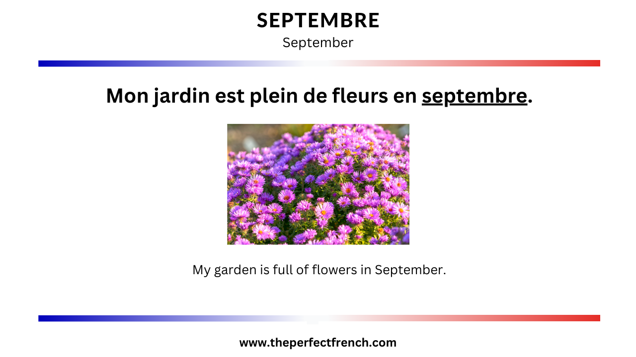 Spring Septembre French Word of the Day - Septembre (September) - French Online Language ...