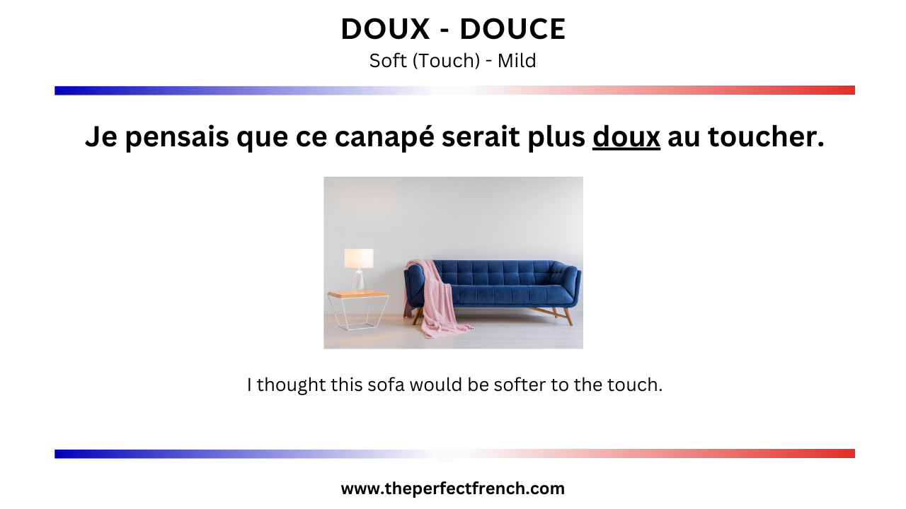 French Word of the Day - Doux - Douce (Soft/Mild) - French Online 