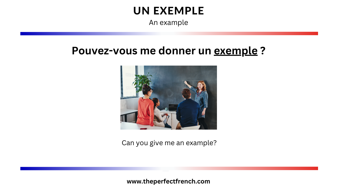 French Word of the Day - Un exemple (An Example)