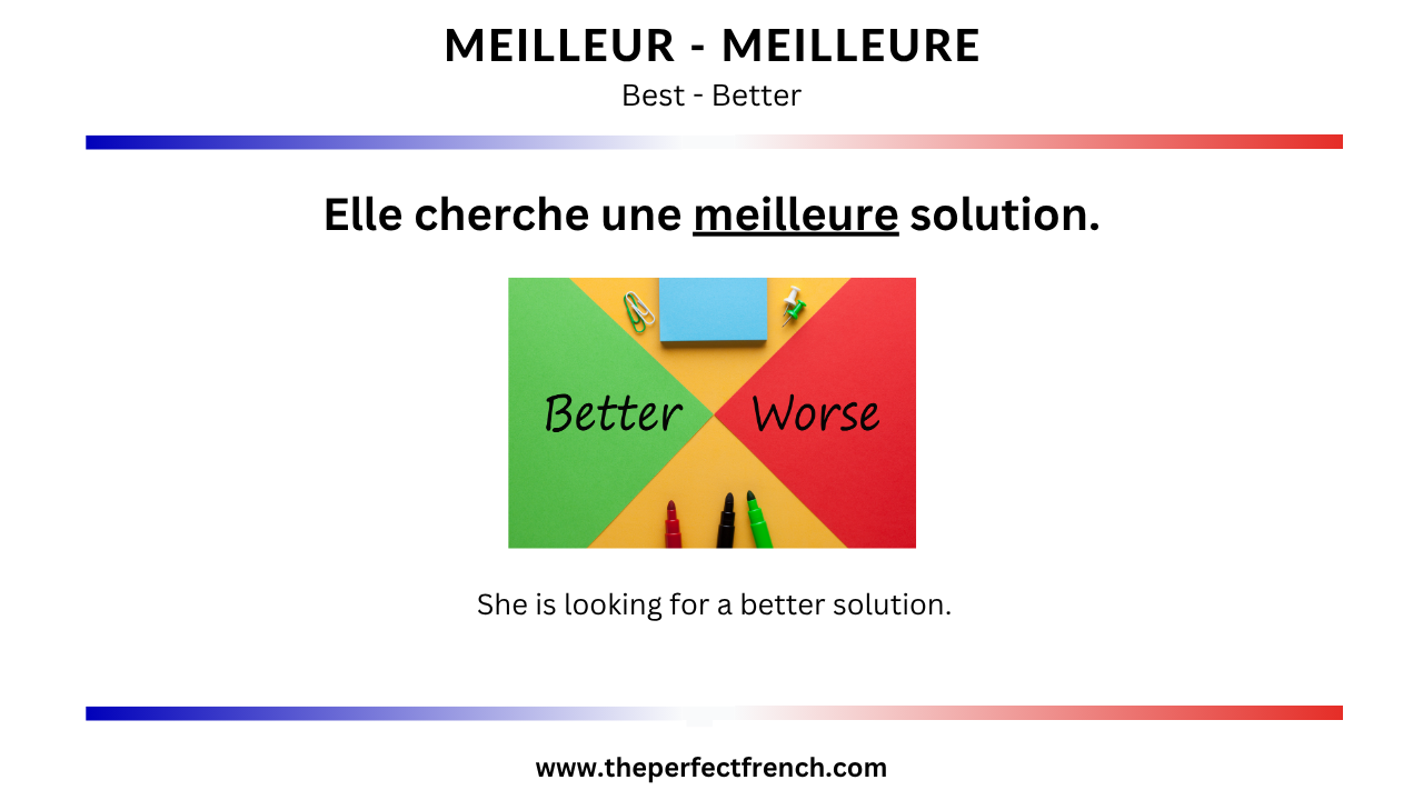 Best In French French Word of the Day - Meilleur - Meilleure (Best/Better)