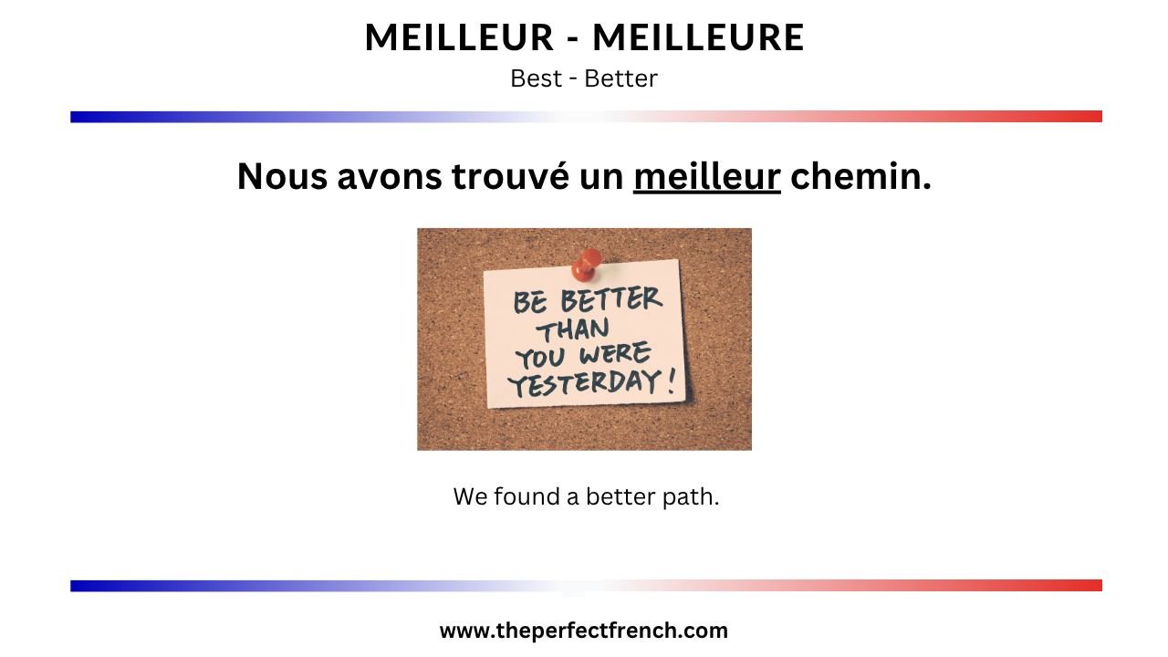Best In French French Word of the Day - Meilleur - Meilleure (Best/Better)