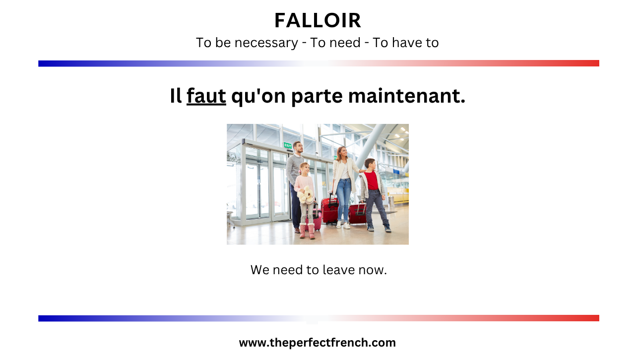 French Word of the Day - Falloir (To Be Necessary/To Need/To Have To)